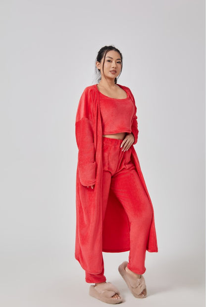 Women's Three-Piece Pajama Lounge Set