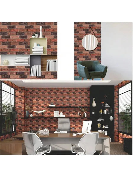 Peel-and-Stick Faux Brick Wall Panels