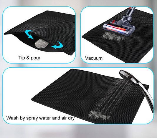 Waterproof Honeycomb Cat Litter Mat image 2