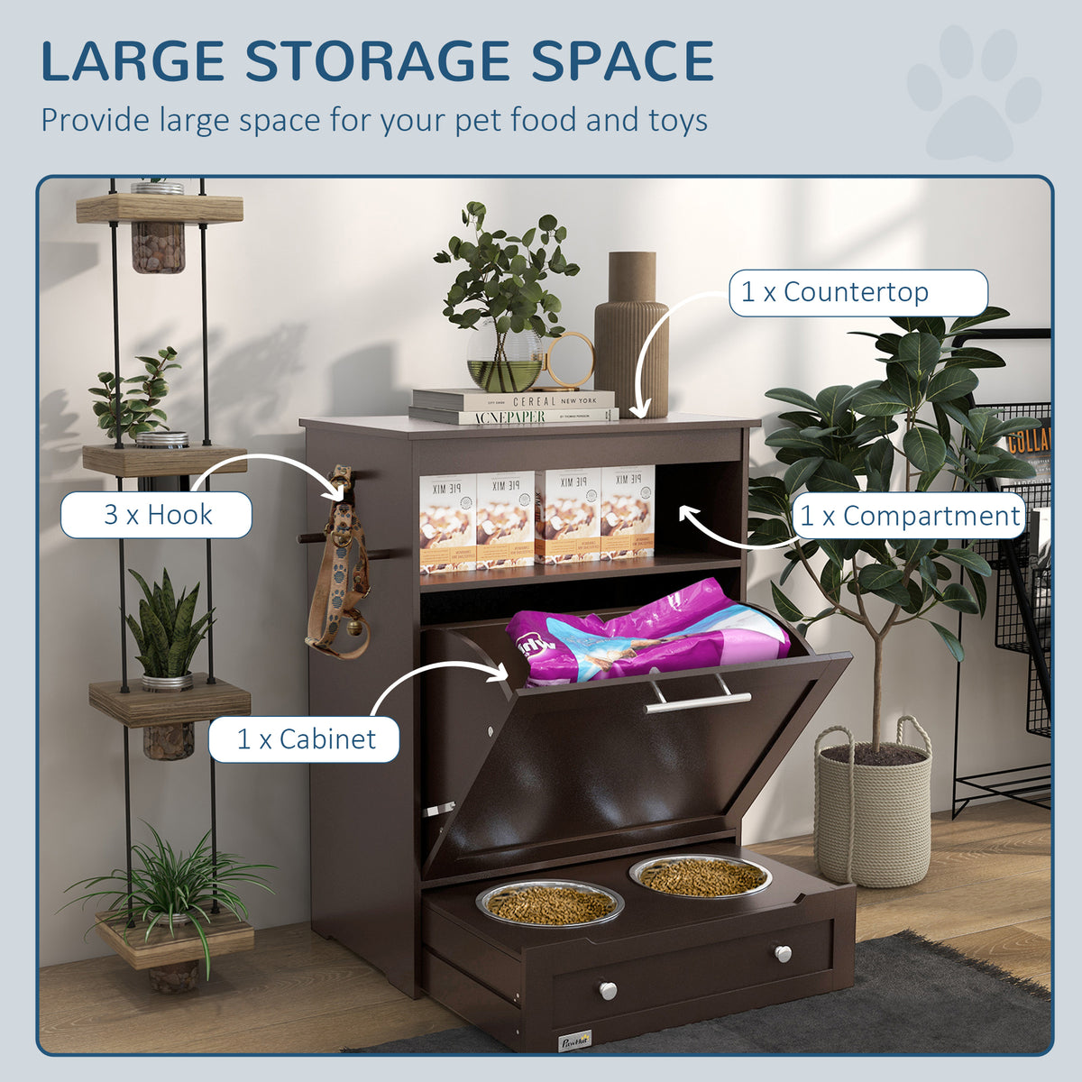 Pet Food Storage Container for Organized Feeding Areas image 3