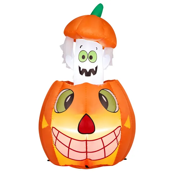 Halloween Pumpkin Ghost Inflatable Yard Decoration image 4