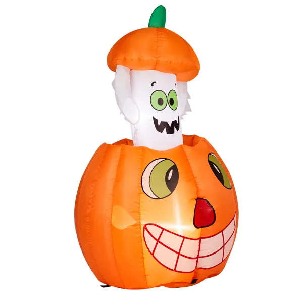 Halloween Pumpkin Ghost Inflatable Yard Decoration