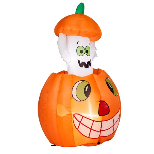 Halloween Pumpkin Ghost Inflatable Yard Decoration