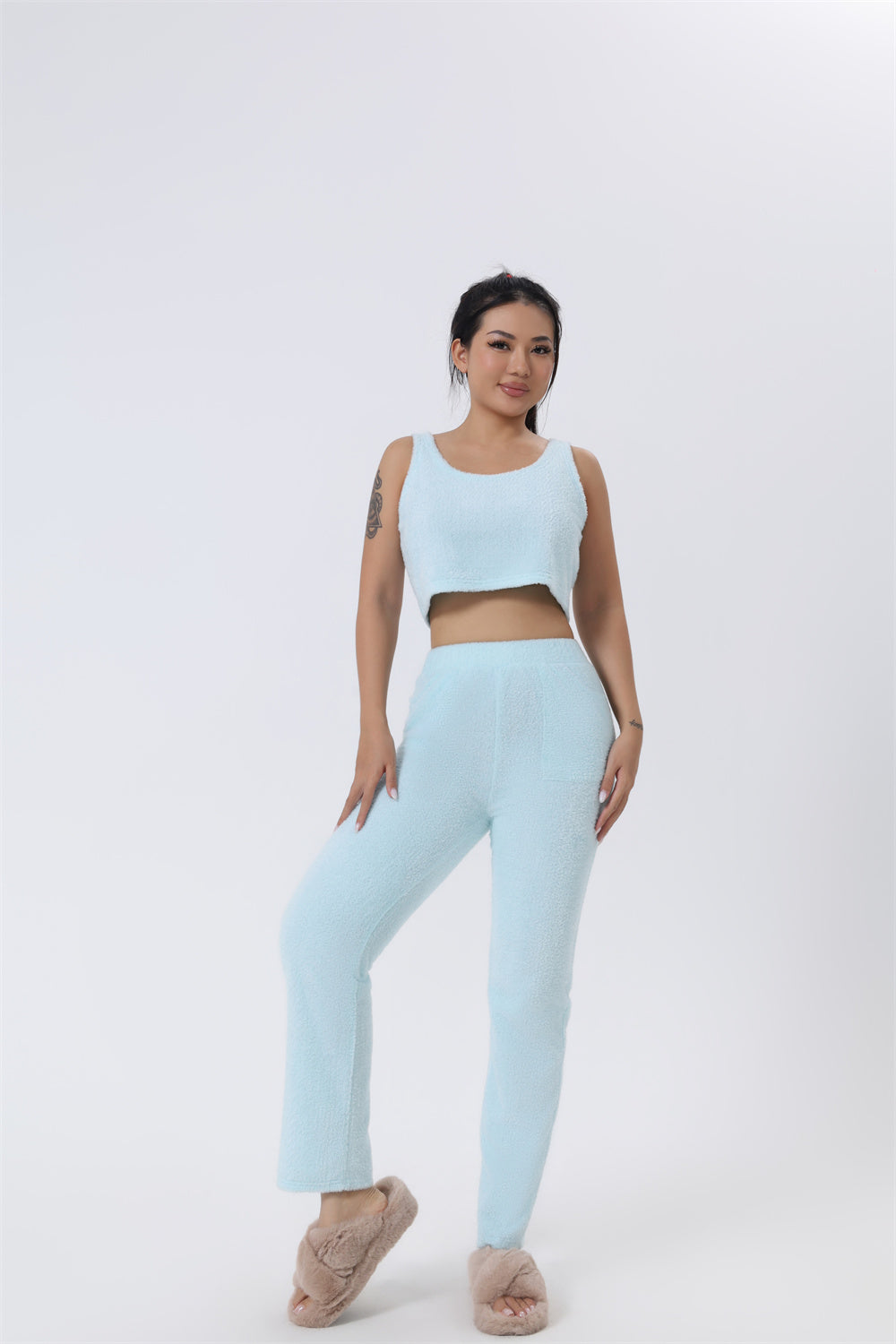Women's Three-Piece Pajama Lounge Set image 10