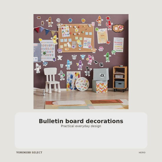 Bulletin board decorations product video