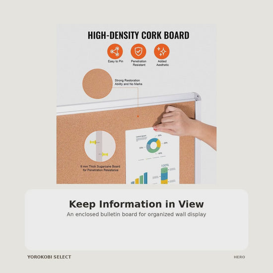 Enclosed Lockable Bulletin Board for Wall Display product video