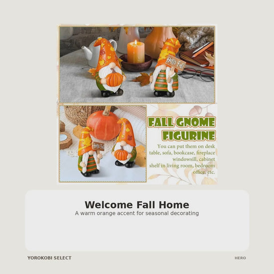 Orange Harvest Gnome Table Decor product video