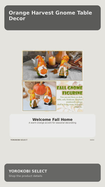 Orange Harvest Gnome Table Decor product video