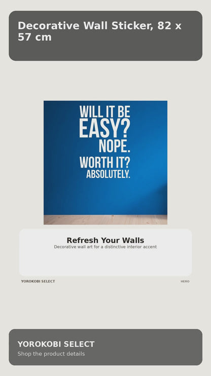 Decorative Wall Sticker, 82 x 57 cm product video
