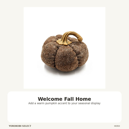 Brown Pumpkin Fall Porch Decor