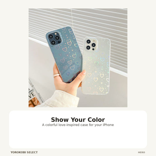 Colorful Love Phone Case for iPhone 12/12 Pro