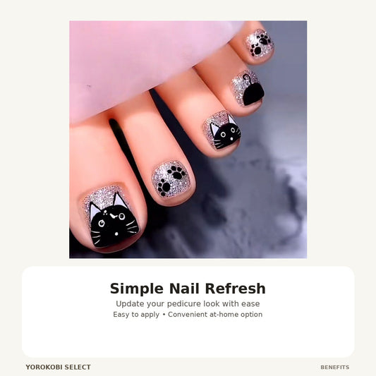 24-Piece Press-On Toenail Set image 2