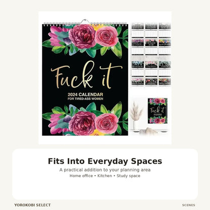 Black Wall Calendar and Weekly Planner image 3