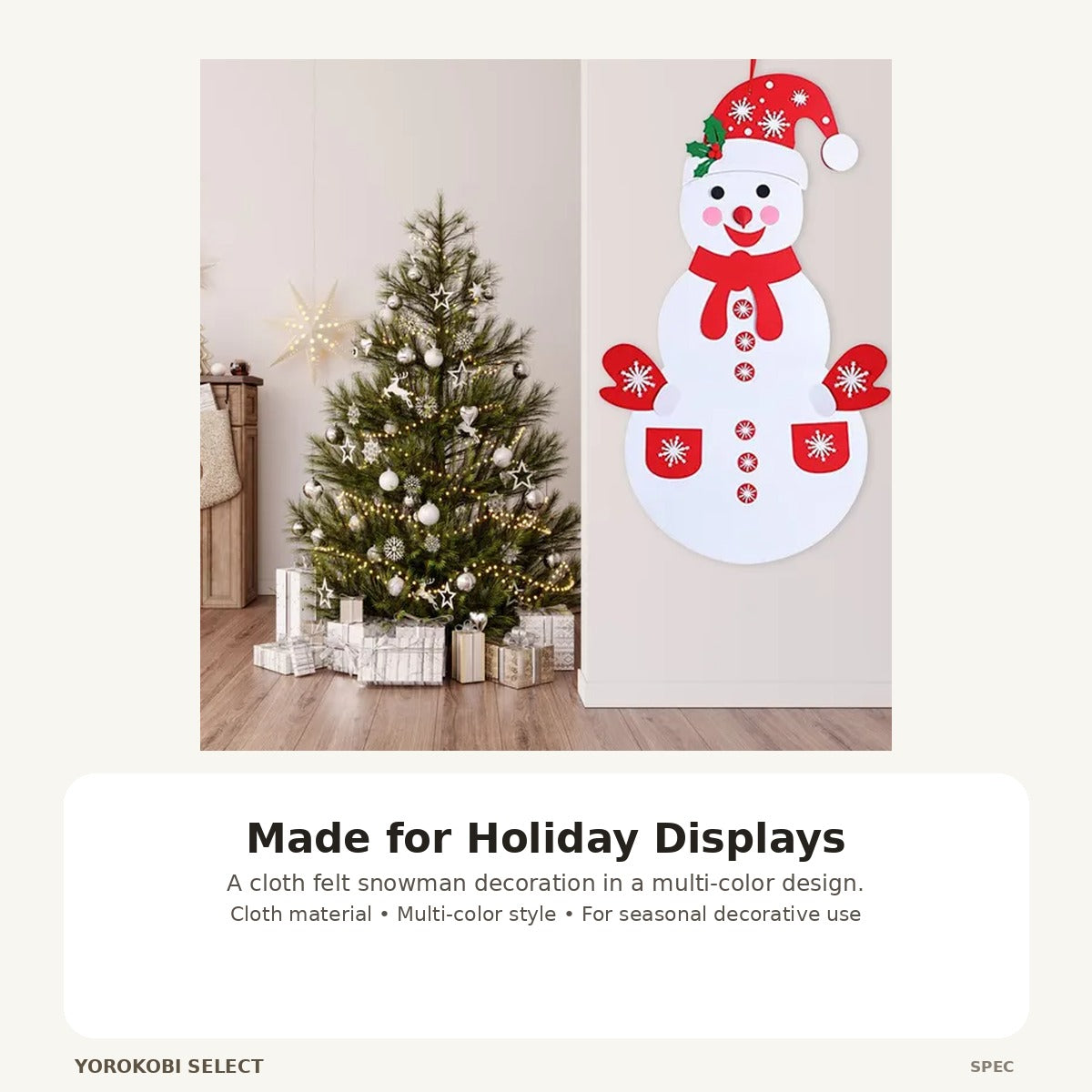 DIY Felt Snowman Christmas Hanging Porch Decorations image 4