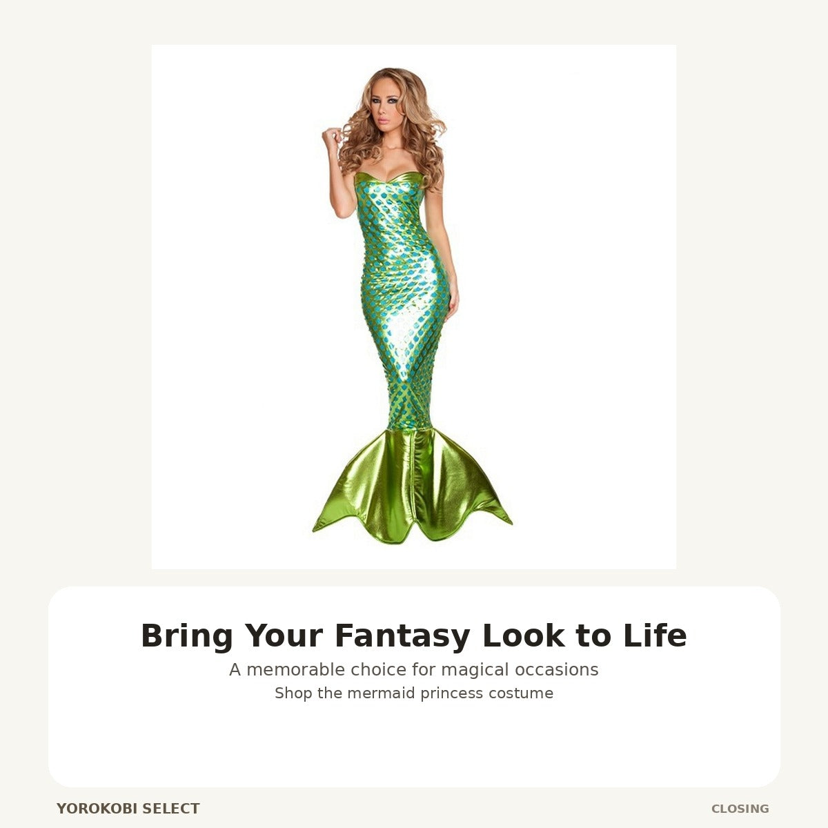 Mermaid Princess Halloween Costume Dress for Women, 2XL image 5