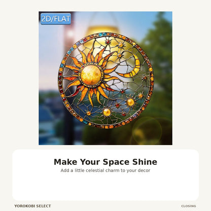 Sun and Moon Window Light Catcher Decor image 5