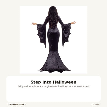 Women's Dark Red Halloween Witch Costume Dress - XL image 5